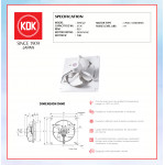 KDK WALL MOUNTED VENTILATING FAN (50cm/20") 50AEQ2 #KIPAS GELAS TINGKAP#EXHAUST FAN#抽风机