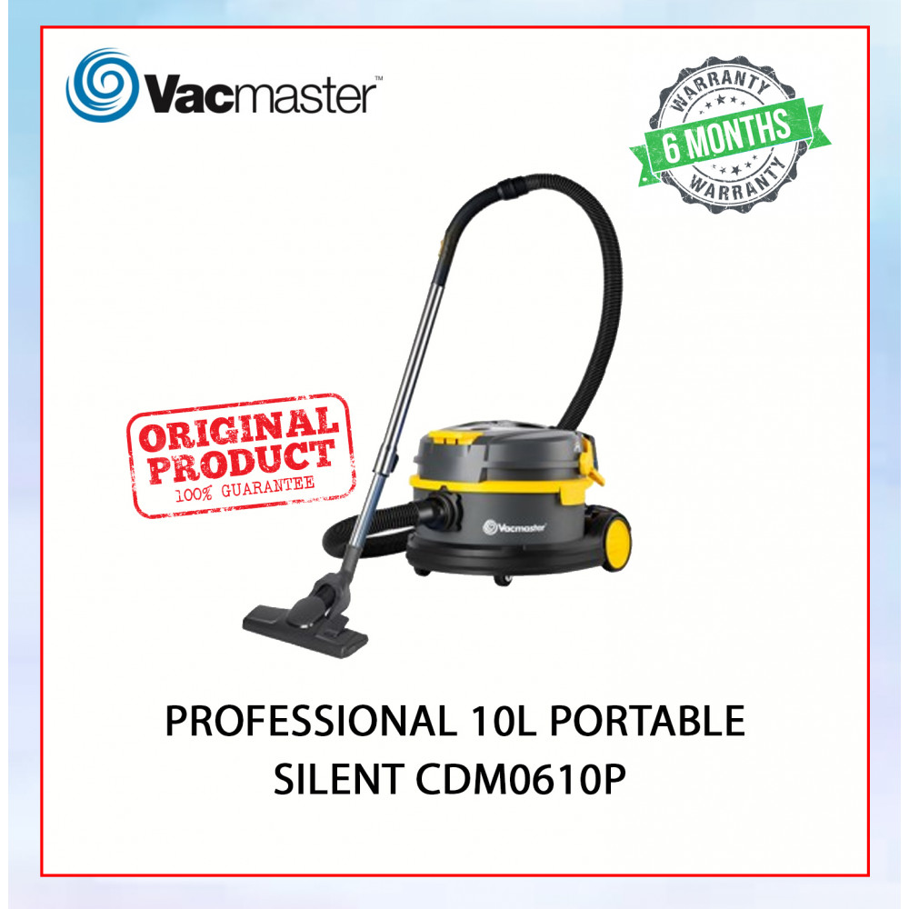 VACMASTER CDM0610P PROFESSIONAL 10L PORTABLE SUPER SILENT QUIET HOTEL MINI VACUUM CLEANER