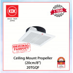 KDK CEILING MOUNTED VENTILATING FAN (20cm//8") 20TGQF #KIPAS EXHAUST SILING#CEILING EXHAUST FAN#天花板式抽风扇#抽风机