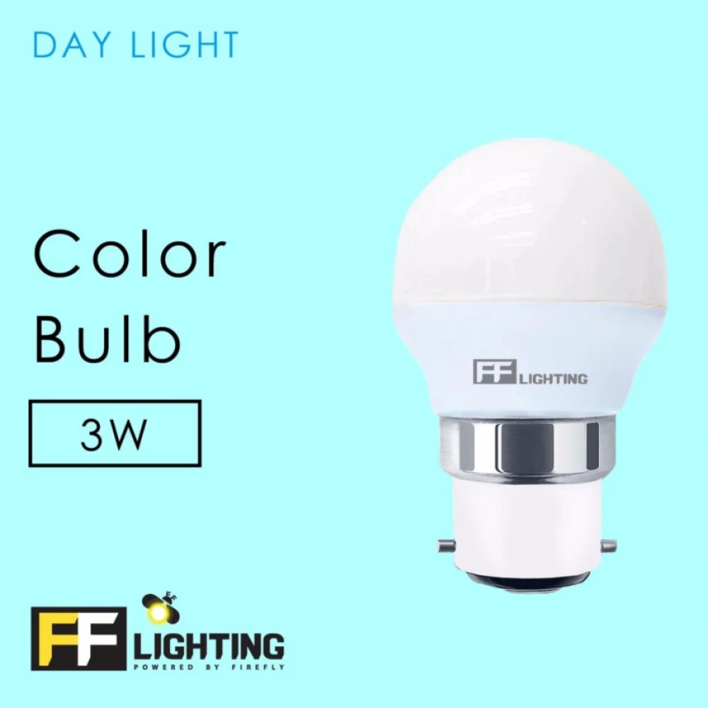 FF Lighting Color Bulb 3W B22 (3pcs) FF Lighting Color Bulb 3W B22 (3pcs)