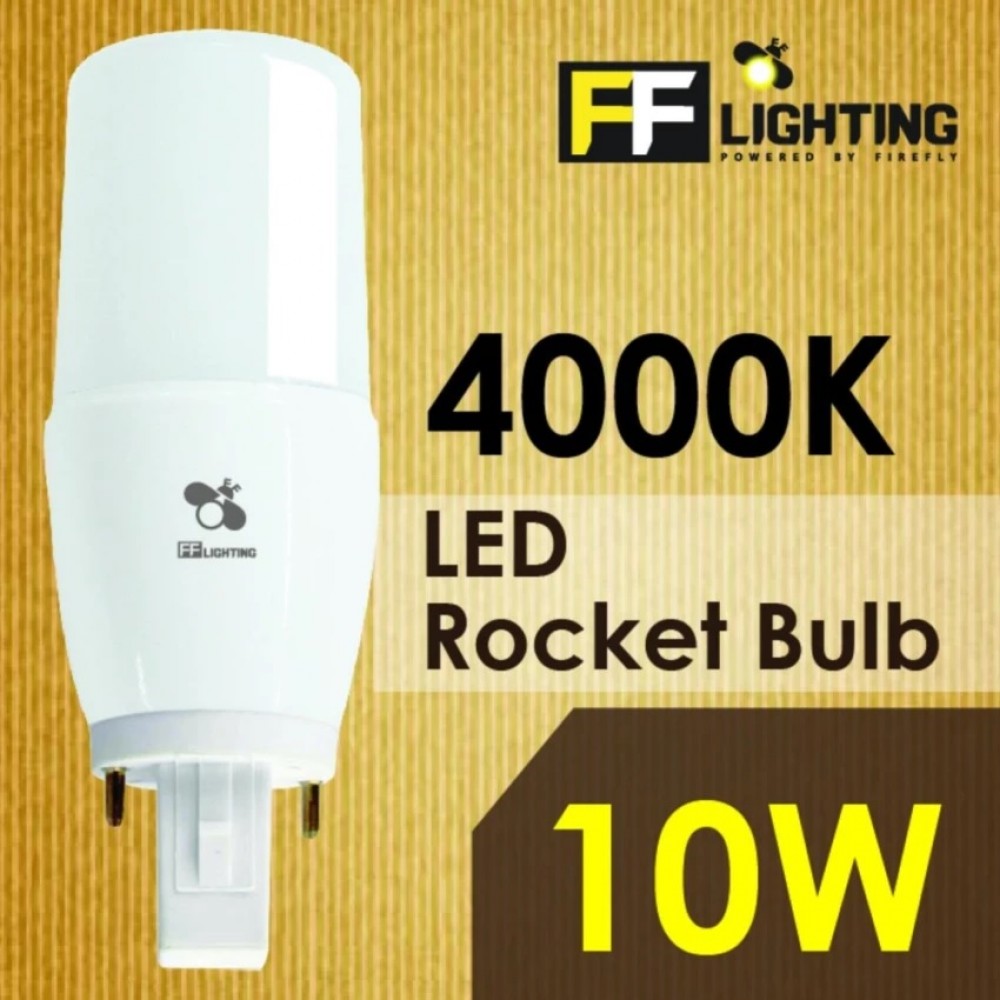 FF Lighting LED Rocket Bulb 10W G24 Cool White 4000K FF Lighting LED Rocket Bulb 10W G24 Cool White 4000K