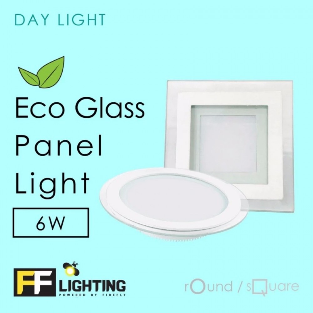 FF Lighting LED Eco Glass Panel Light 6W Round Day Light FF Lighting LED Eco Glass Panel Light 6W Round Day Light