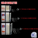 OK-IN Cable Tie 4" (100MM)L X 2.5 MM (White / Black)