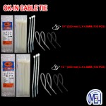 OK-IN Cable Tie 4" (100MM)L X 2.5 MM (White / Black)