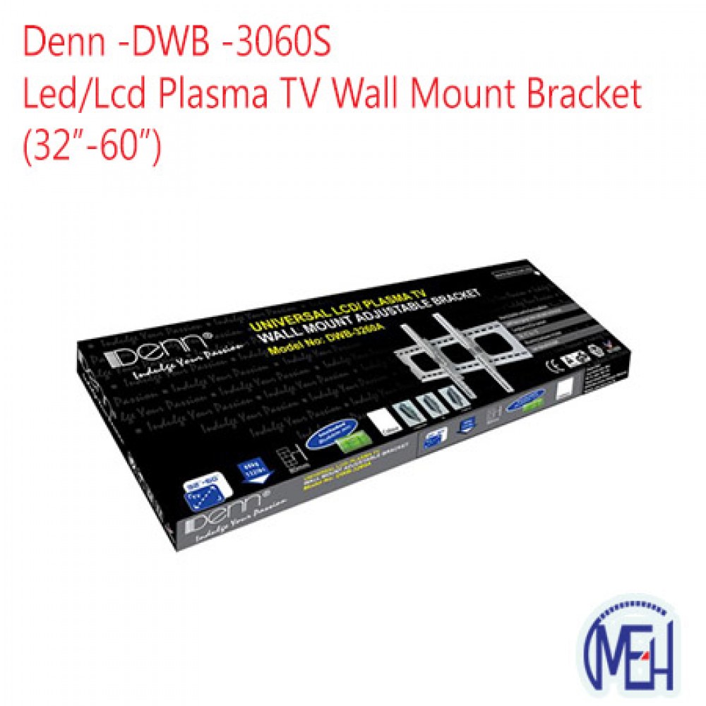 Denn Dwb - 3060s (Led / Lcd Plasma Tv Wall Mount Bracket (30''-60'') Denn Dwb - 3060s (Led / Lcd Plasma Tv Wall Mount Bracket (30''-60'')