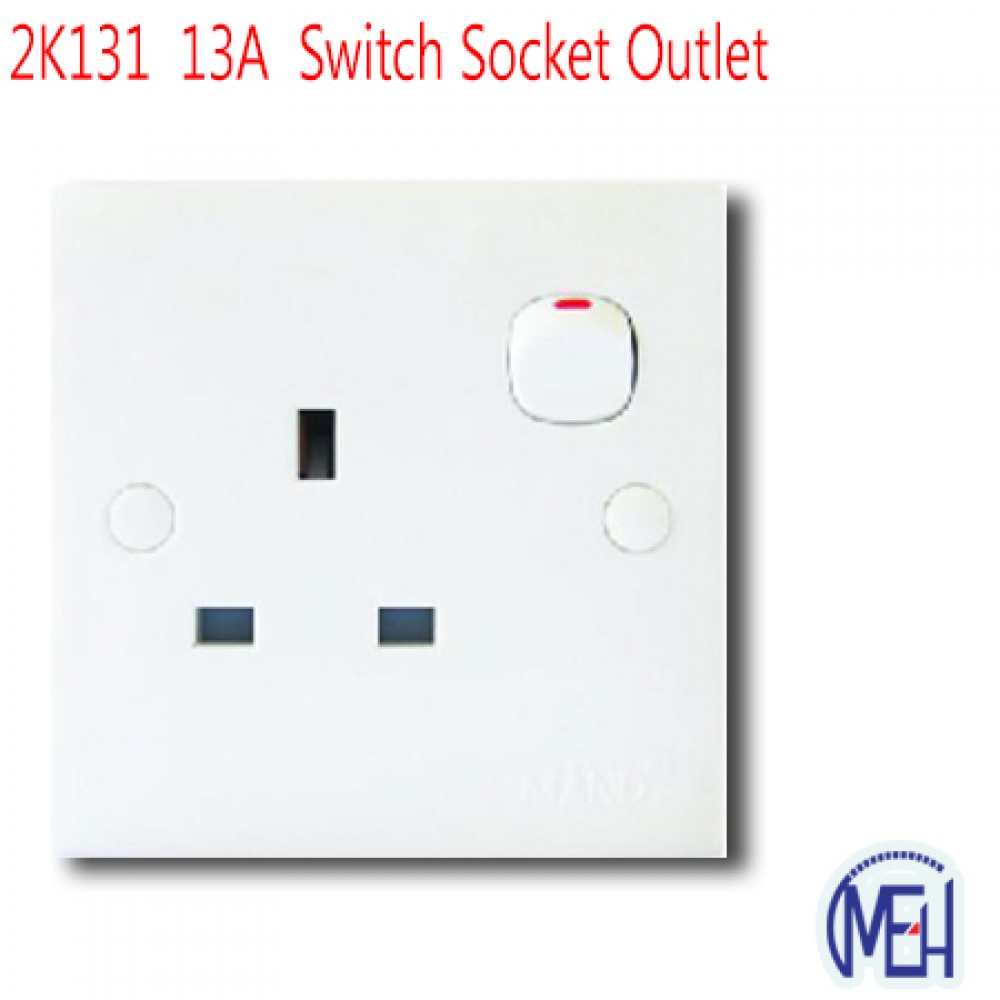 2K131  13A  Switch Socket Outlet 