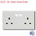 2K132  13A  Switch Socket Outlet 