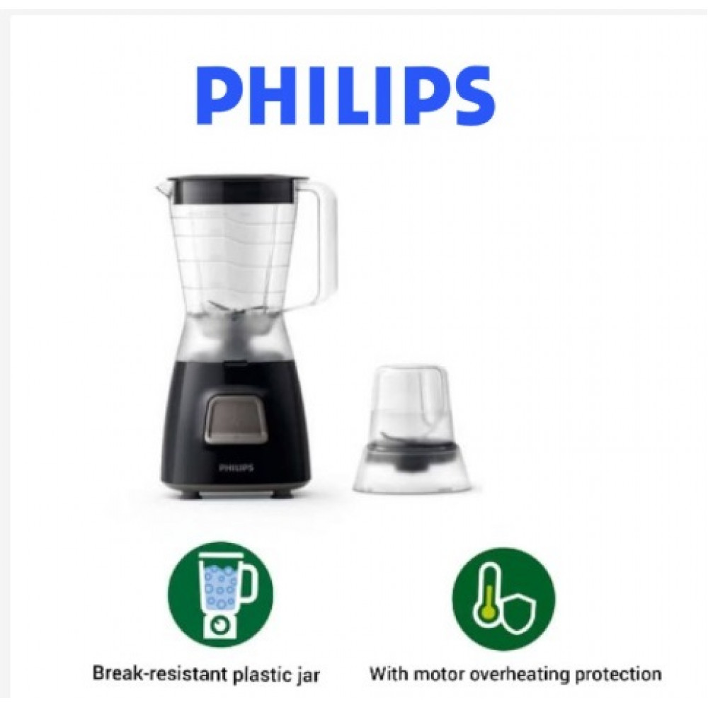 Philips Blender with Mill - Black (350W) HR2056 Philips Blender with Mill - Black (350W) HR2056