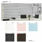   Eflex Zebra Shades Blinds (Viewty Zebra Series) W 12.7'' X H 18.3''