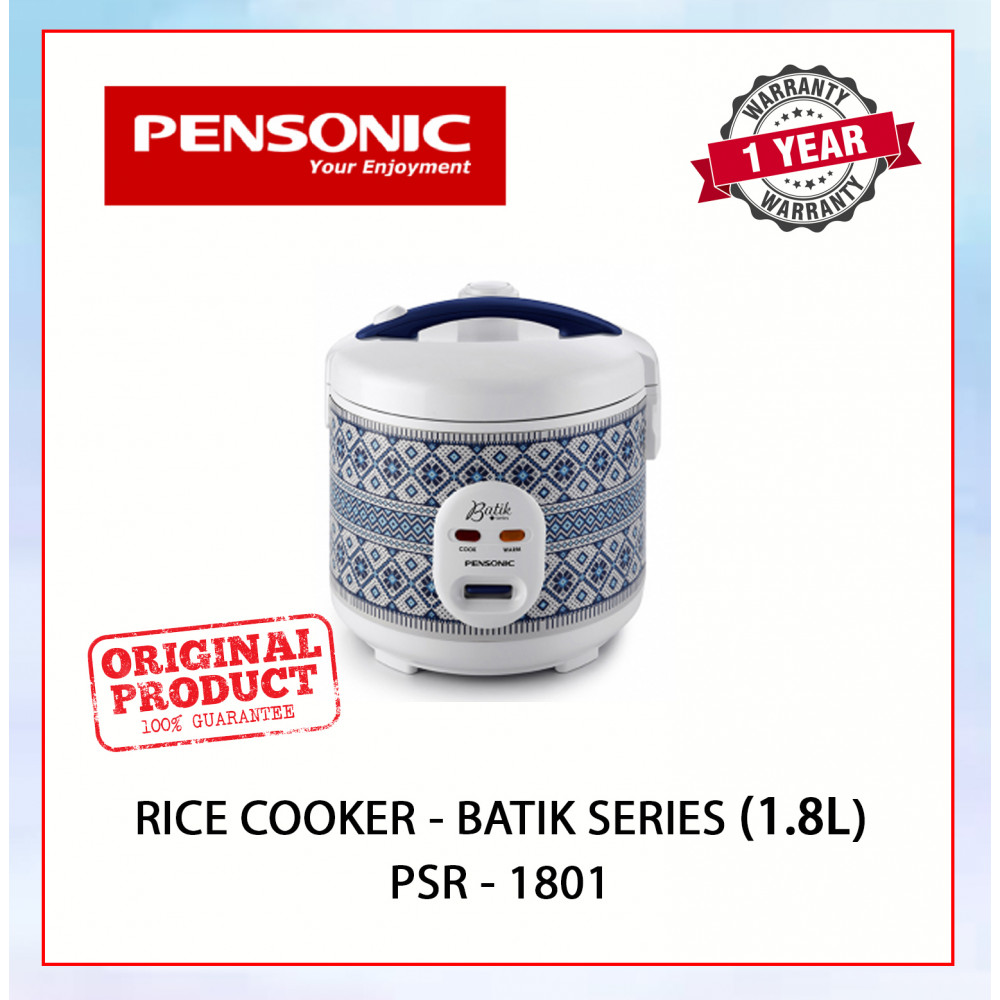 PENSONIC RICE COOKERBATIK SERIES 1.8L PSR1801 FOC KEY CHAIN+RECYCLE