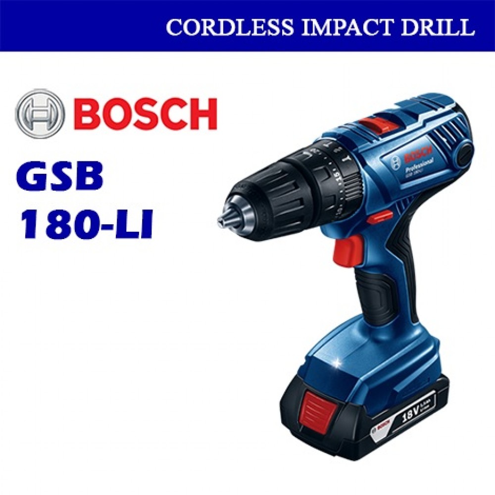Bosch Cordless Impact Drill GSB180-LI Bosch Cordless Impact Drill GSB180-LI