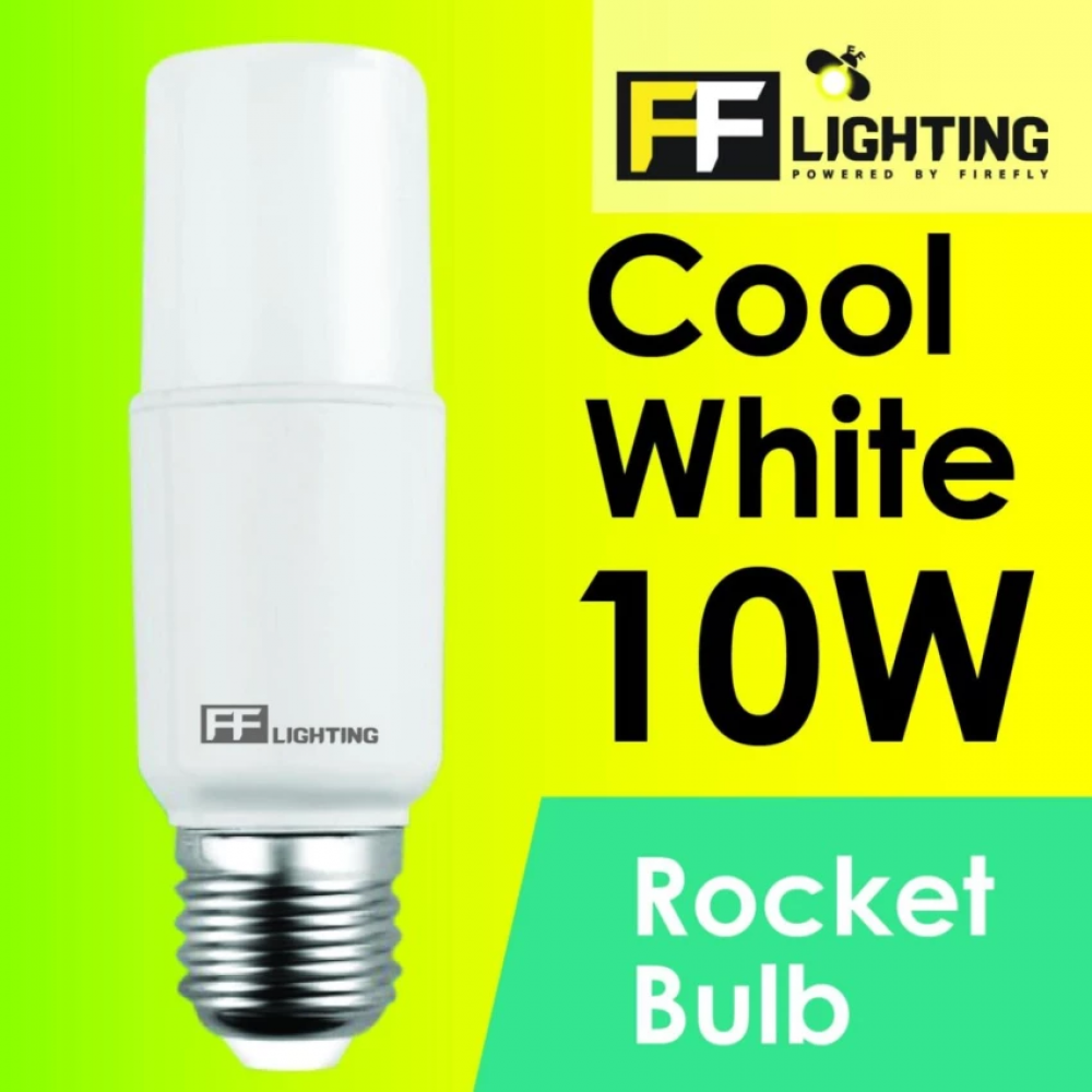 FF Lighting LED Rocket Bulb 10W E27 Cool White 4000K FF Lighting LED Rocket Bulb 10W E27 Cool White 4000K