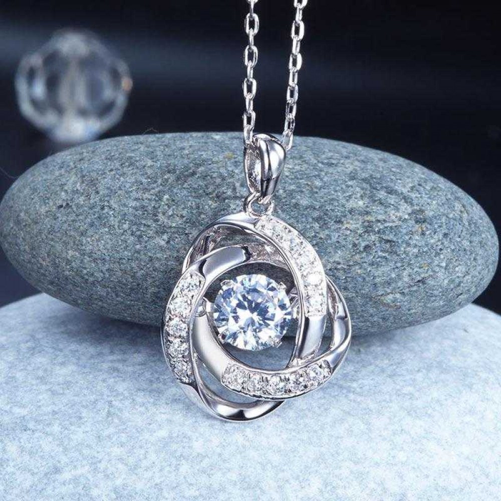 Dancing Stone Pendant Necklace Solid 925 Sterling Silver XFN8046
Dancing Stone Pendant Necklace Solid 925 Sterling Silver XFN8046