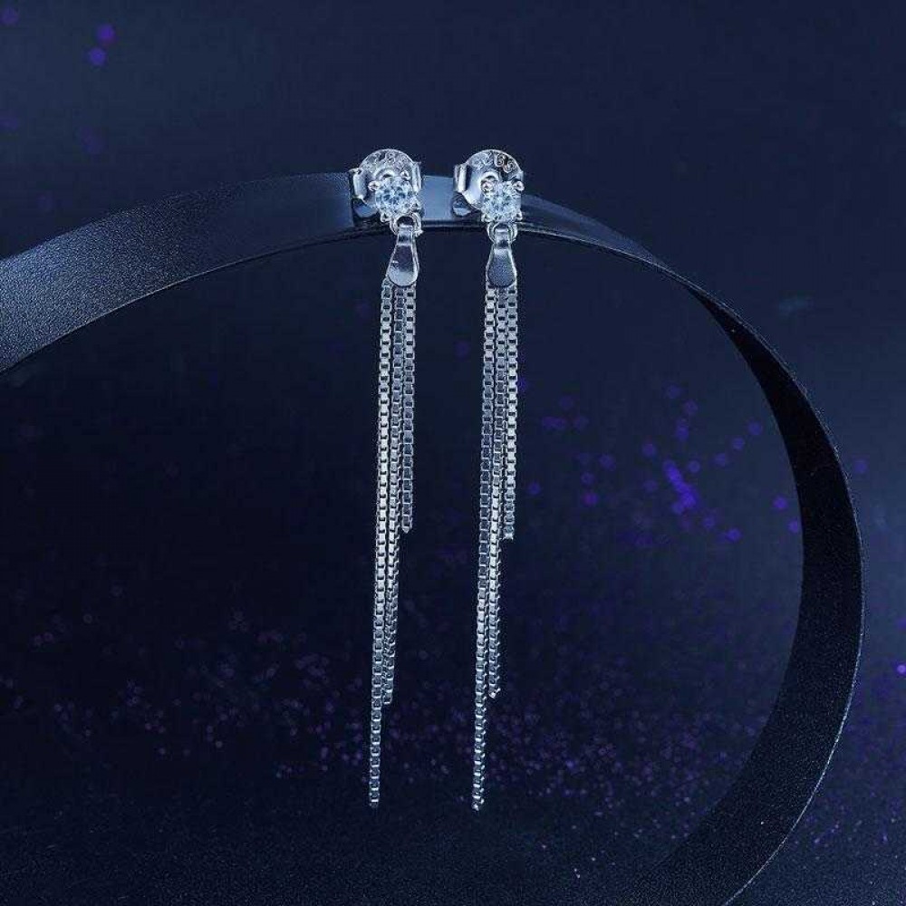 Drop Dangle Solid 925 Sterling Silver Earrings Fashion Wedding Bridesmaid Birthday Gift XFE8135 Drop Dangle Solid 925 Sterling Silver Earrings Fashion Wedding Bridesmaid Birthday Gift XFE8135