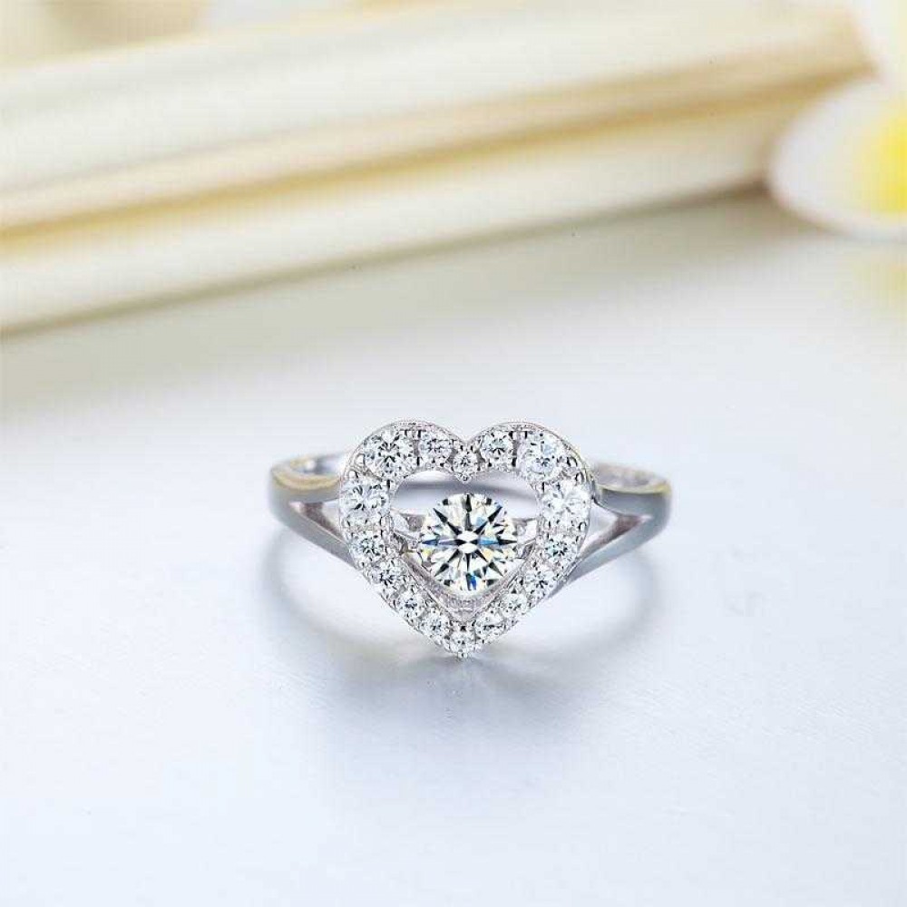 Dancing Stone Heart Solid 925 Sterling Silver Ring Fashion Wedding Jewelry XFR8283
Dancing Stone Heart Solid 925 Sterling Silver Ring Fashion Wedding Jewelry XFR8283