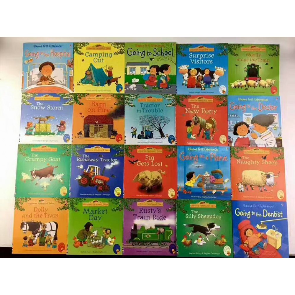 Usborne Farmyard Tales & First Experience (20 Books)