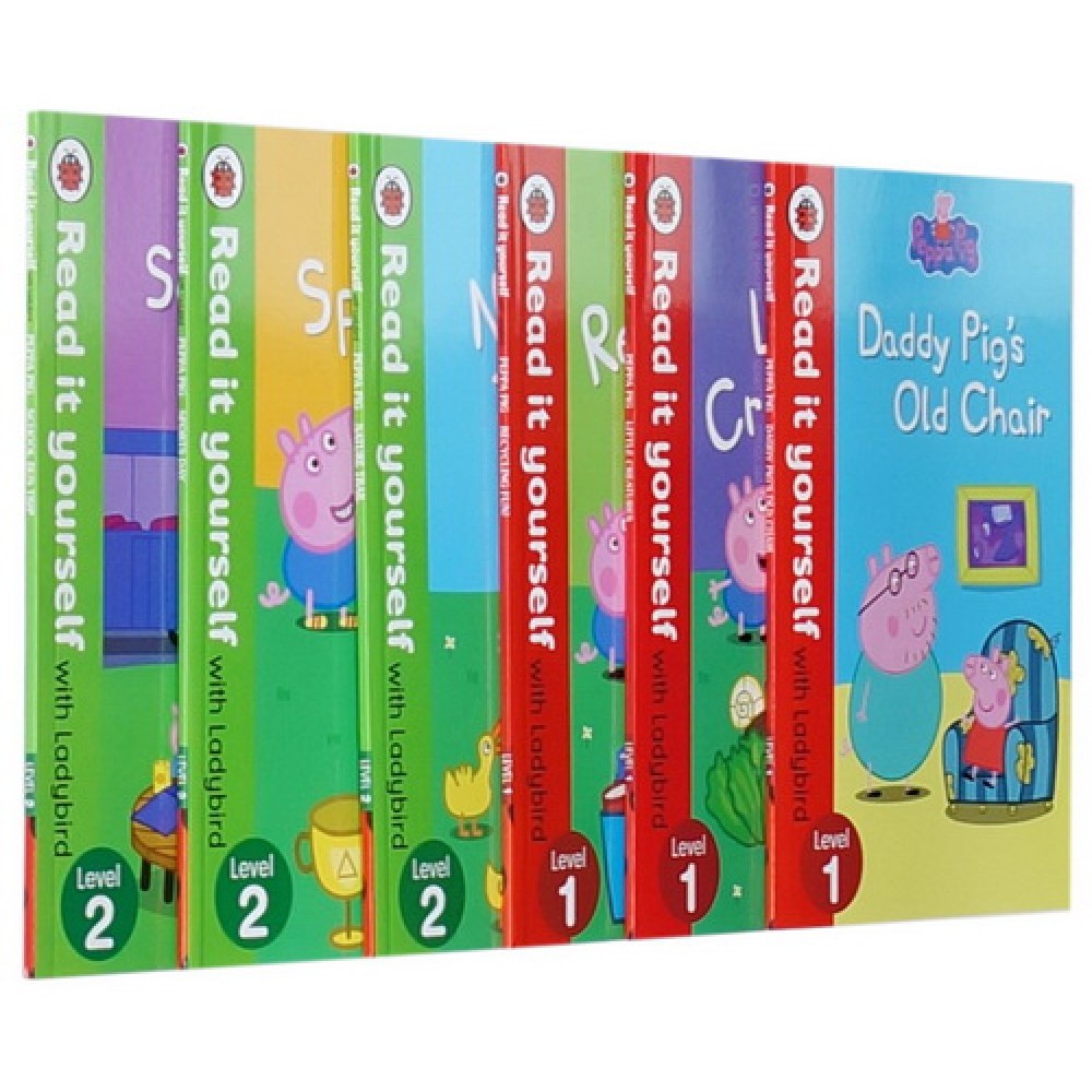 Peppa Pig Read It Yourself Level 1 - Level 2 (6 Books Per Set)