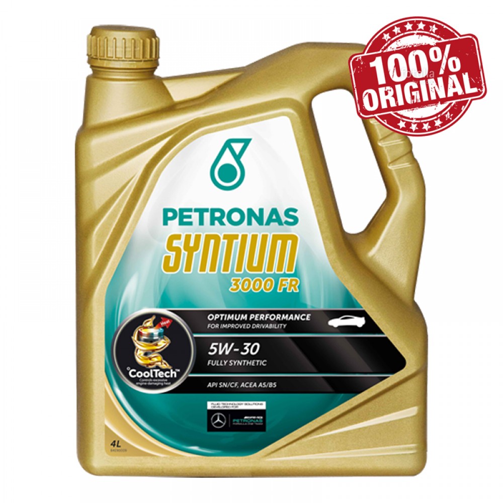Petronas Syntium 3000 FR 5W-30 SN A5/B5 Fully Synthetic Engine Oil 4L Petronas Syntium 3000 FR 5W-30 SN A5/B5 Fully Synthetic Engine Oil 4L