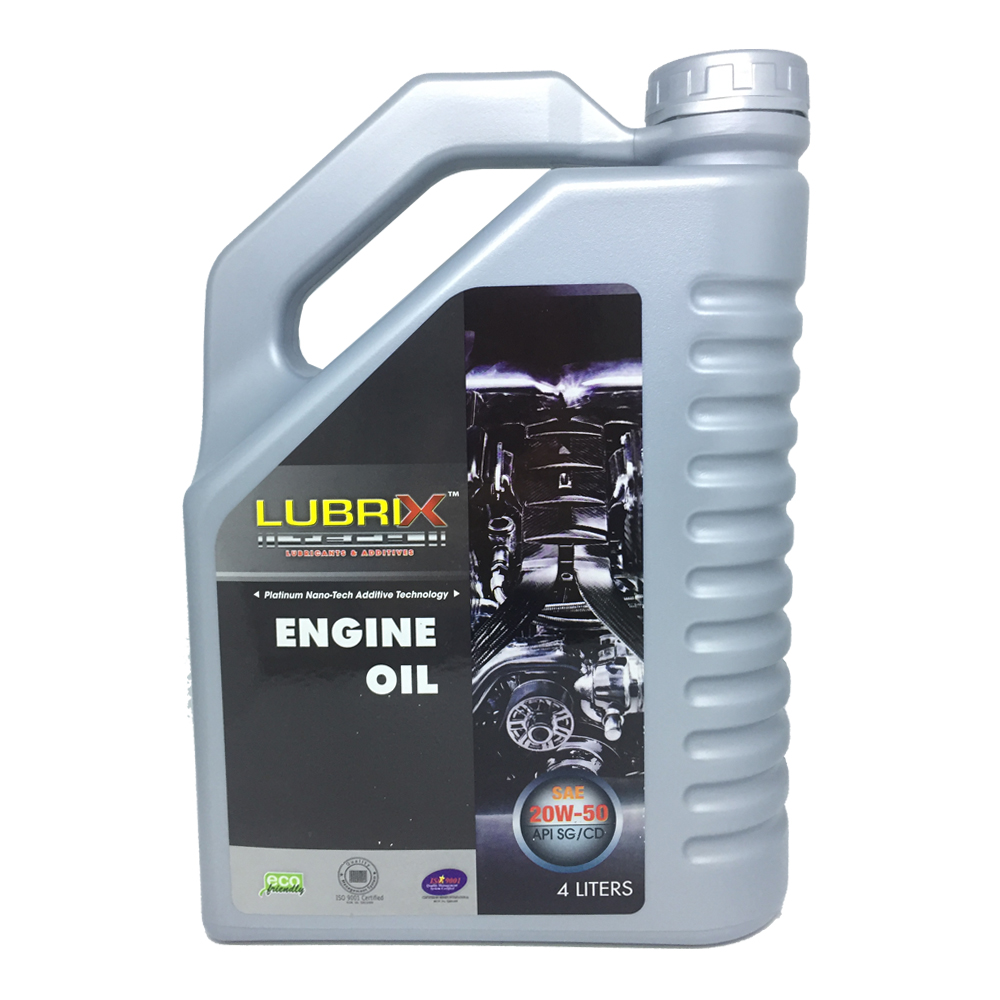 Lubrix 20W50 SAE SG/CD Engine Oil 4L Lubrix 20W50 SAE SG/CD Engine Oil 4L