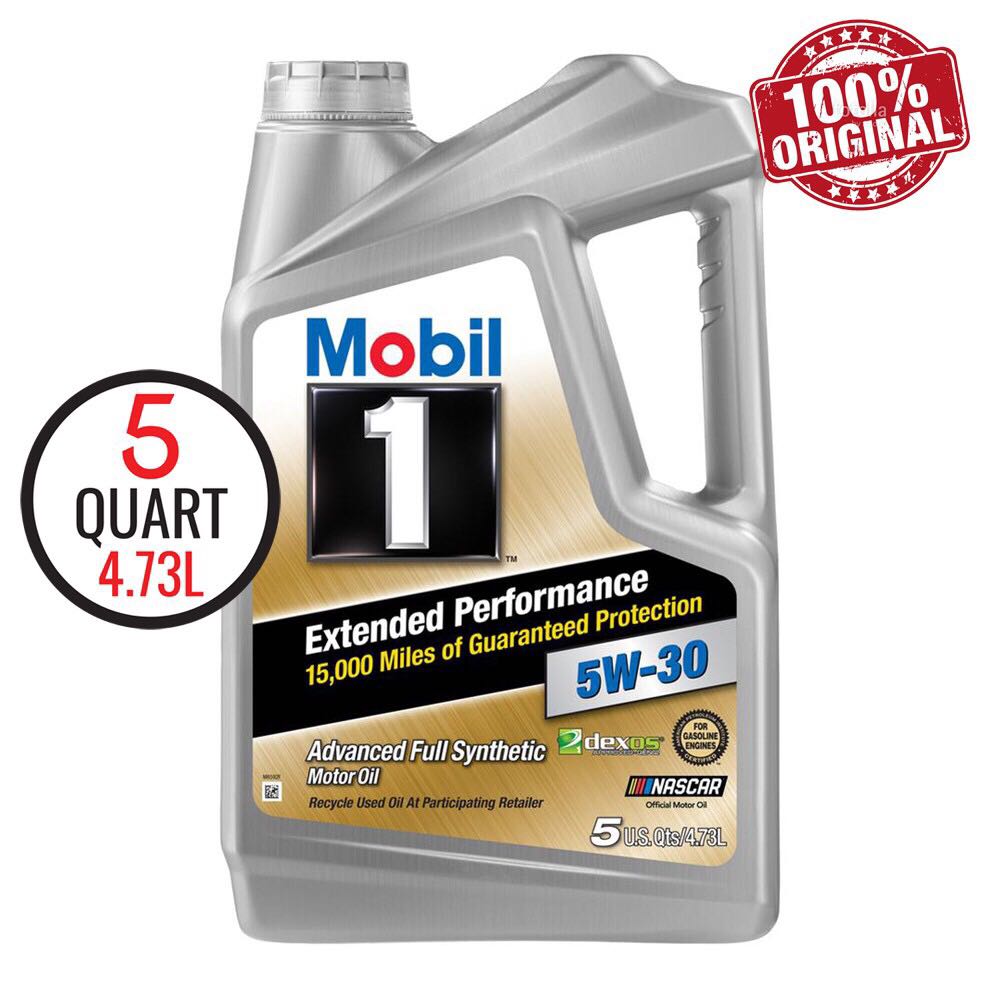 MOBIL 1 EP 5W30 Fully Synthetic Engine Oil SN 5QT/4.73L Dexos ( Made In USA ) MOBIL 1 EP 5W30 Fully Synthetic Engine Oil SN 5QT/4.73L Dexos ( Made In USA )
