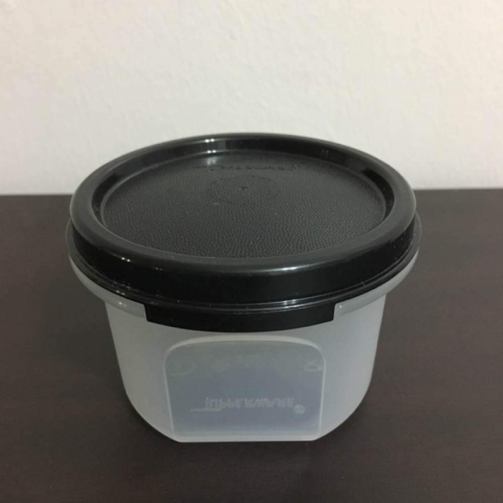 Tupperware Modular Mates Round I (1) 200ml - Black Tupperware Modular Mates Round I (1) 200ml - Black