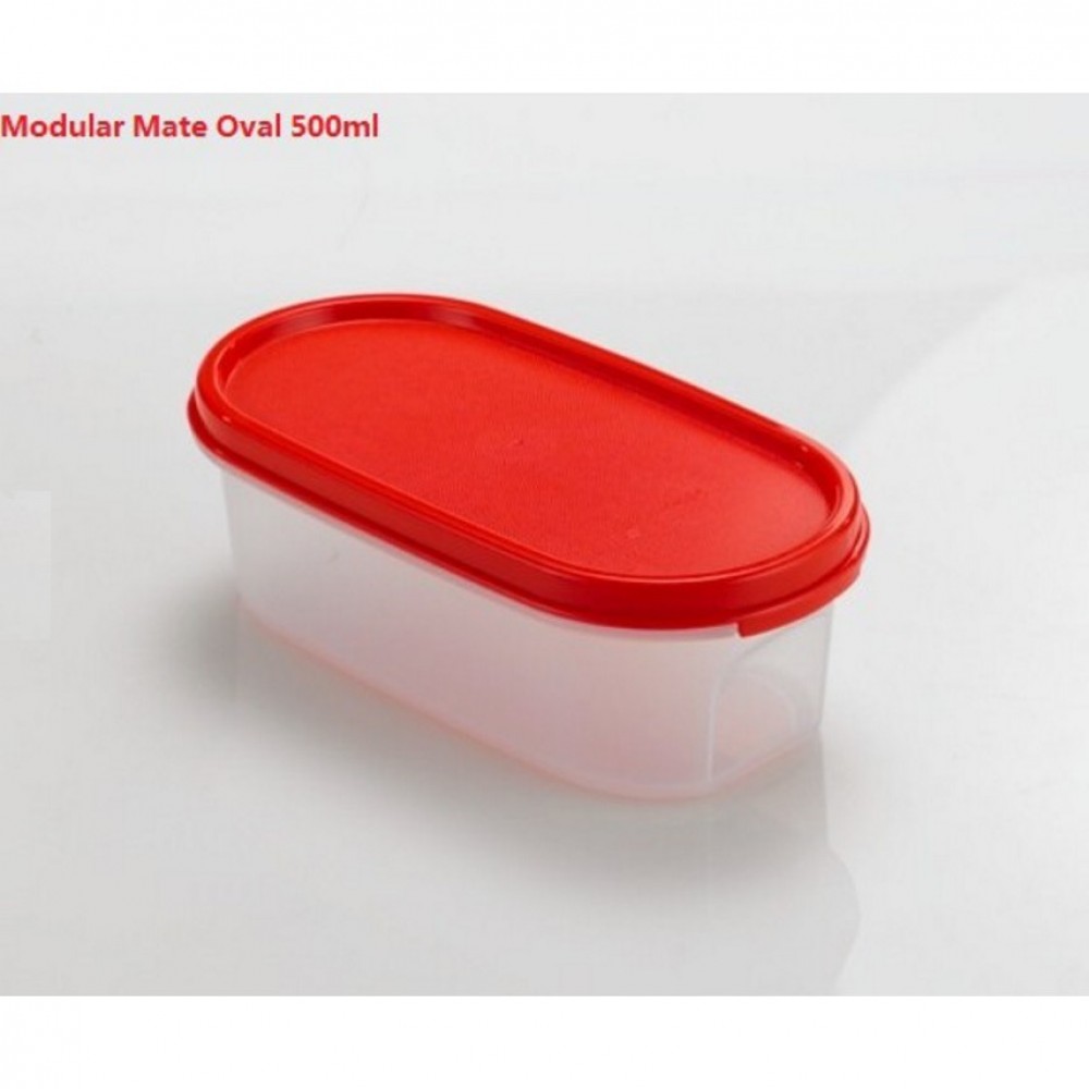 Tupperware Modular Mate OvalI (1) 500ml - Chili Tupperware Modular Mate OvalI (1) 500ml - Chili