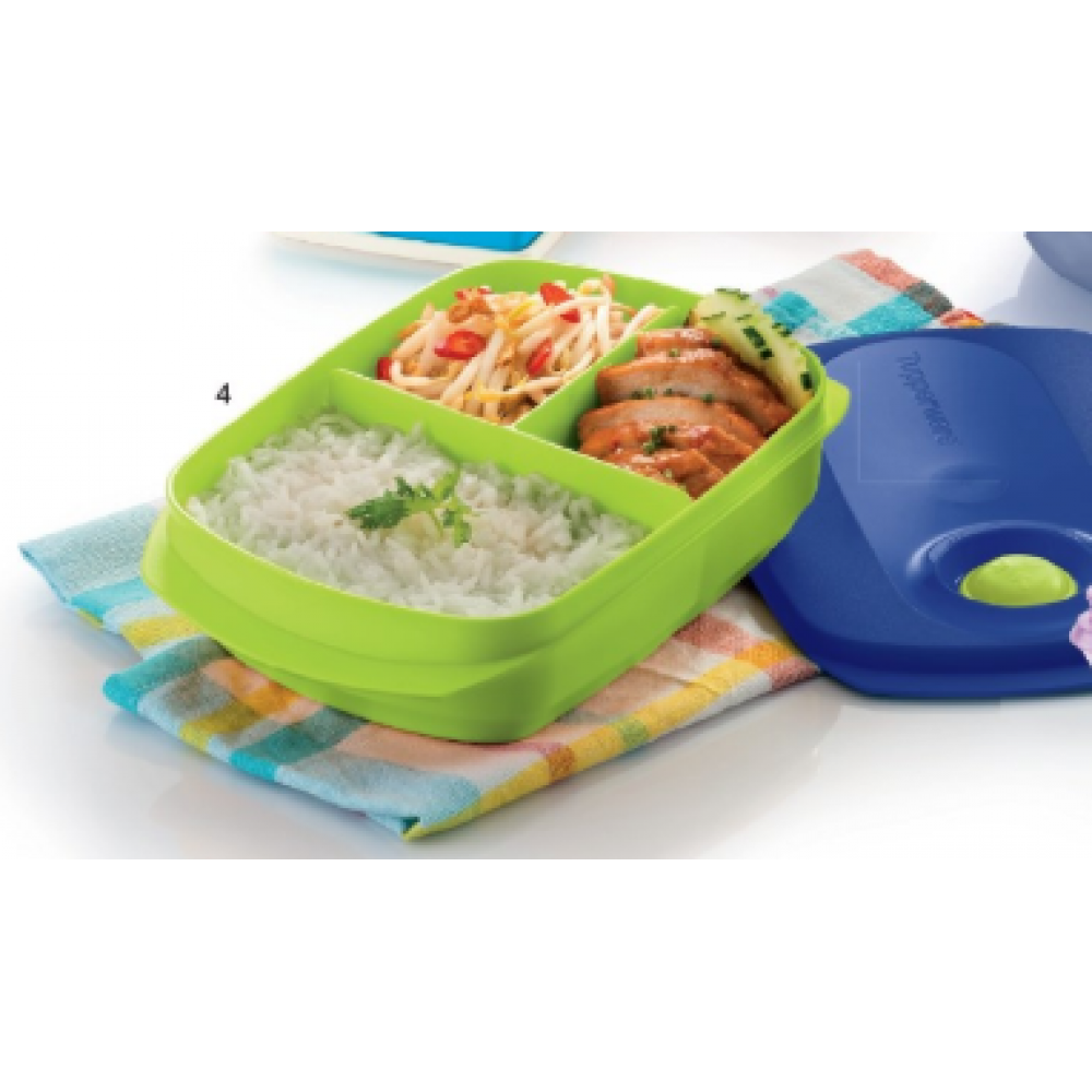 Tupperware Reheatable Divided Lunch Box Tupperware Reheatable Divided Lunch Box