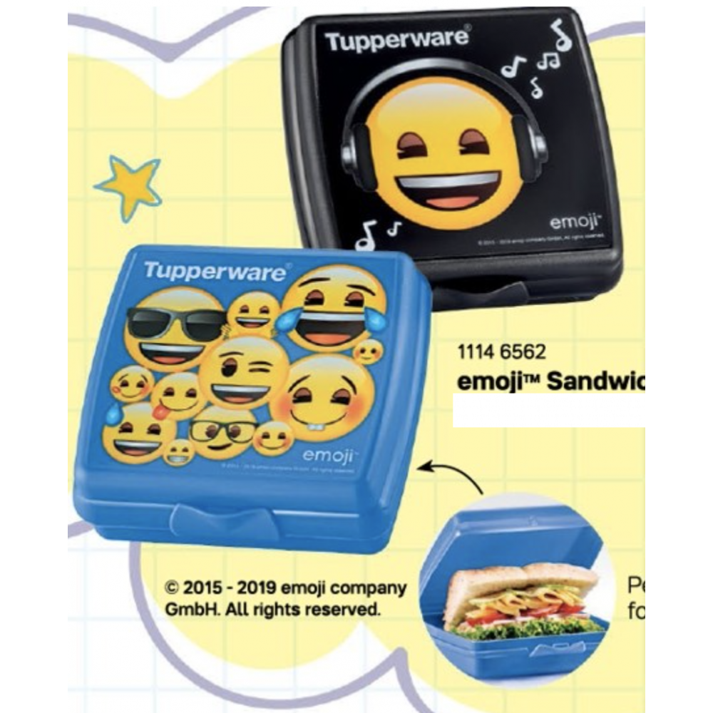 [Get Ready to School][Free shipping]Emoji Sandwich Keeper