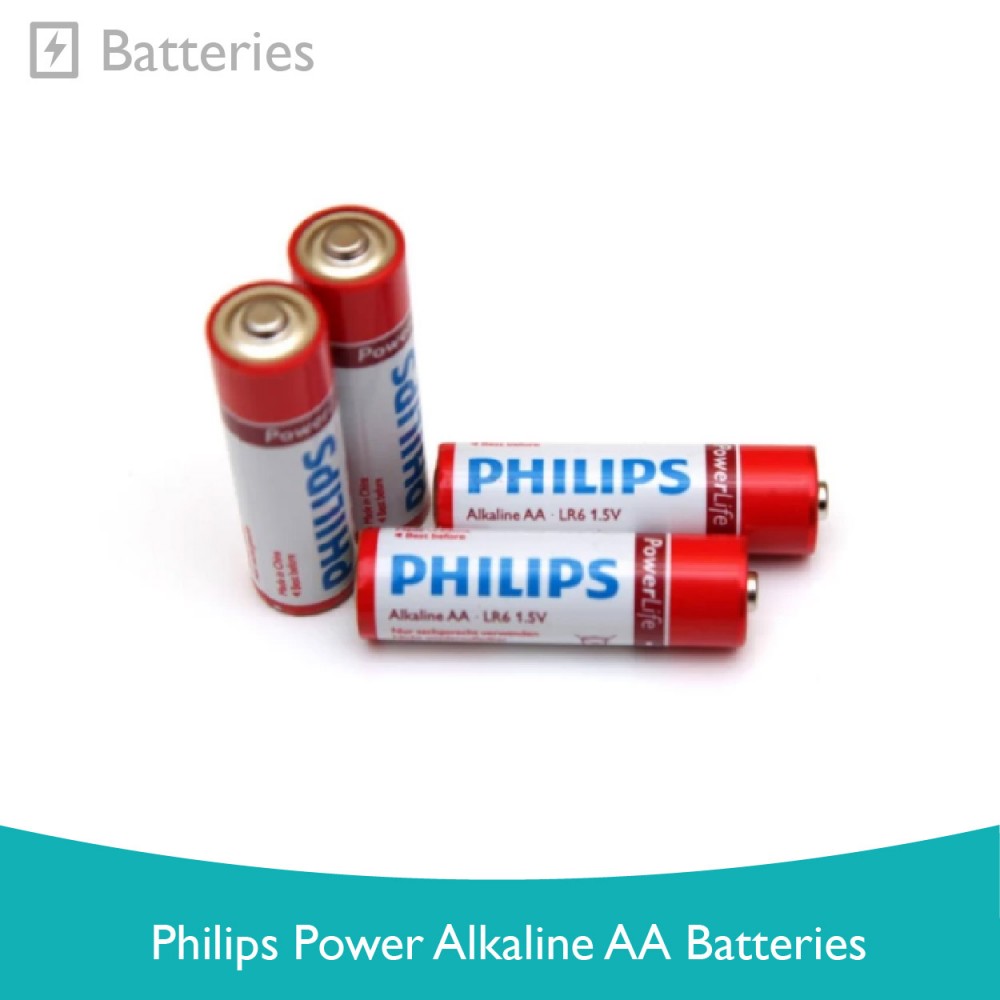 Philips Power Alkaline AA Batteries Philips Power Alkaline AA Batteries