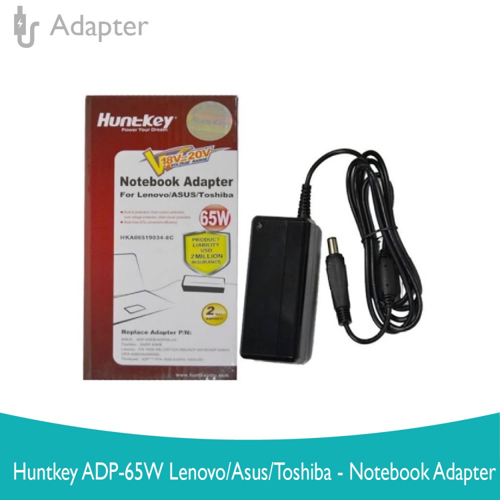 Huntkey ADP-65W Lenovo/Asus/Toshiba-Notebook Adapter 