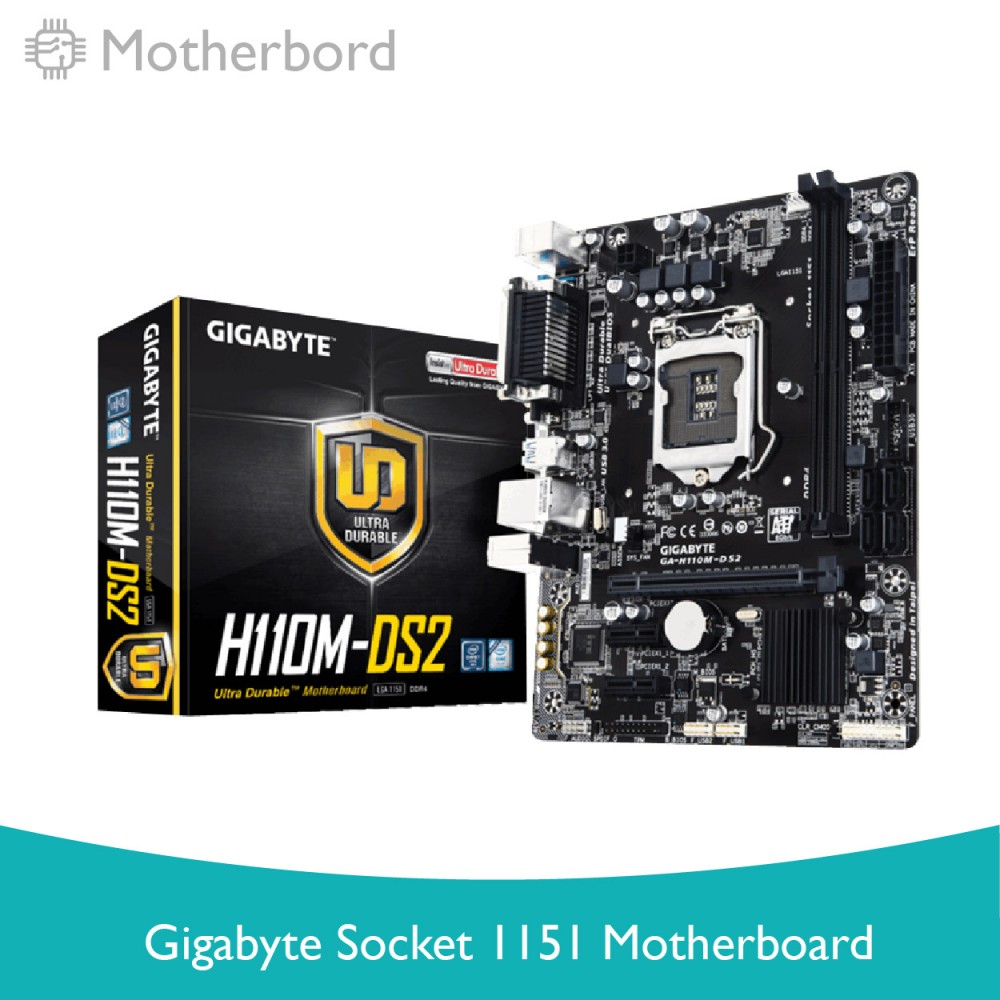 GIGABYTE GA-H110M-DS2 Socket 1151 Motherboard GIGABYTE GA-H110M-DS2 Socket 1151 Motherboard