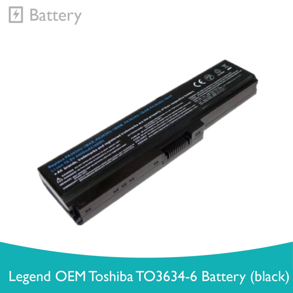 Legend OEM Toshiba TO3634-6 Battery Legend OEM Toshiba TO3634-6 Battery