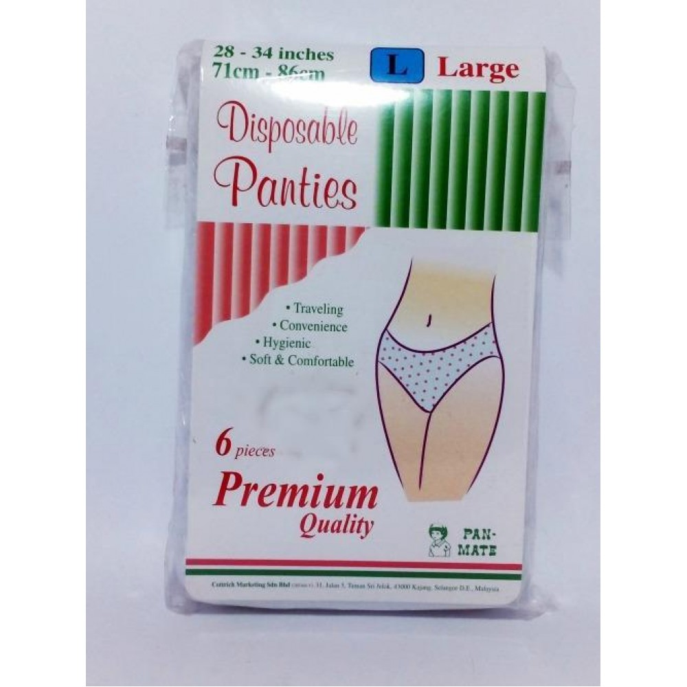 Pan-Mate Disposable Panties L 6 Pan-Mate Disposable Panties L 6