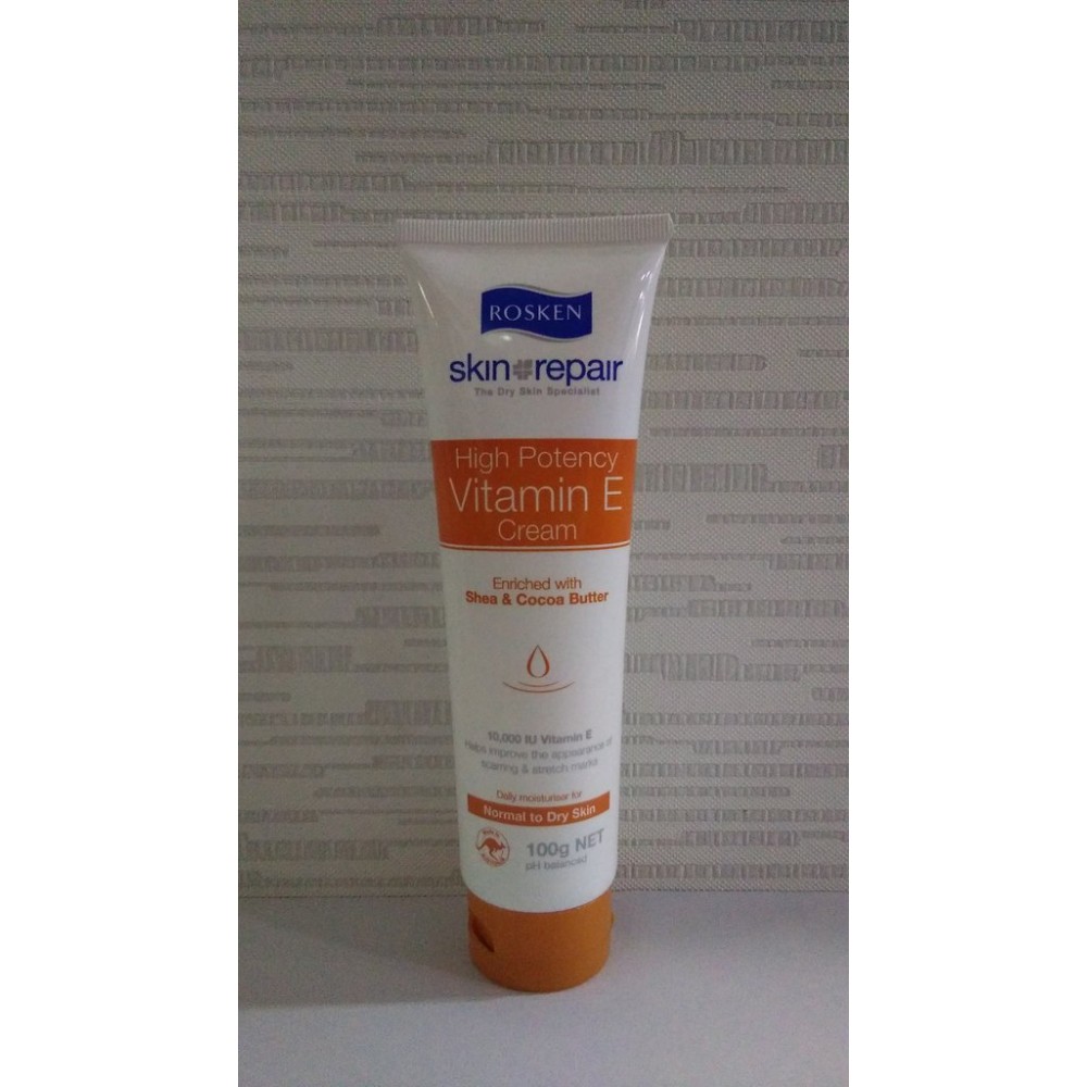 ROSKEN Skin Repair High Potency Vitamin E Cream 100g ROSKEN Skin Repair High Potency Vitamin E Cream 100g