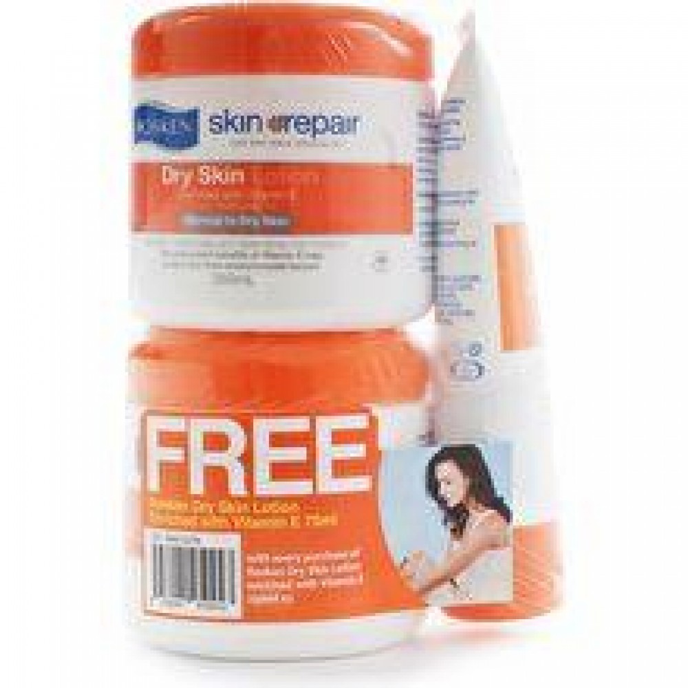 Rosken Dry Skin Lotion vitamin E 2x250ml + Dry skin lotion 75ml Rosken Dry Skin Lotion vitamin E 2x250ml + Dry skin lotion 75ml