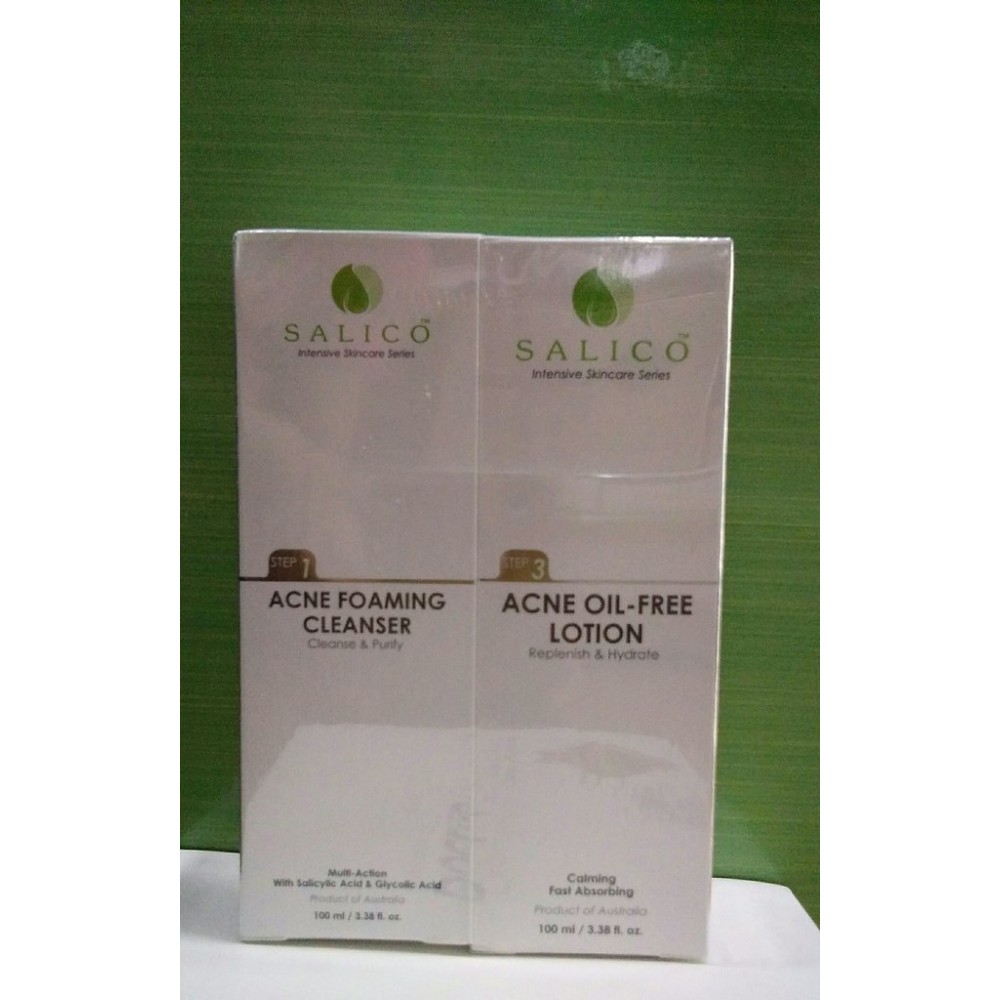 Salico Acne Foaming Cleanser (100ml) +Acne Oil-Free Lotion (100ml) Salico Acne Foaming Cleanser (100ml) +Acne Oil-Free Lotion (100ml)