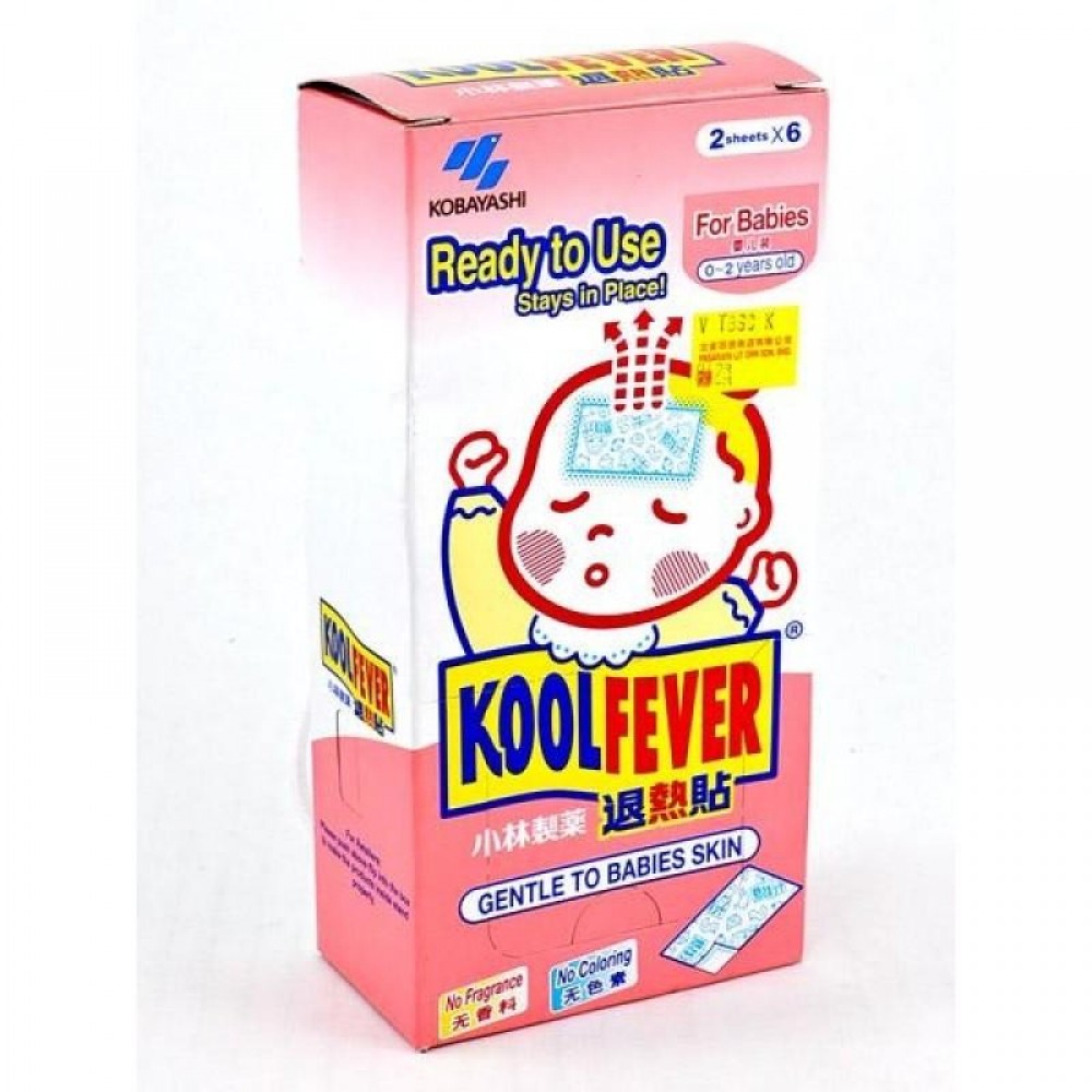 KoolFever Babies (0-2years) Cooling Gel 2sx6 KoolFever Babies (0-2years) Cooling Gel 2sx6