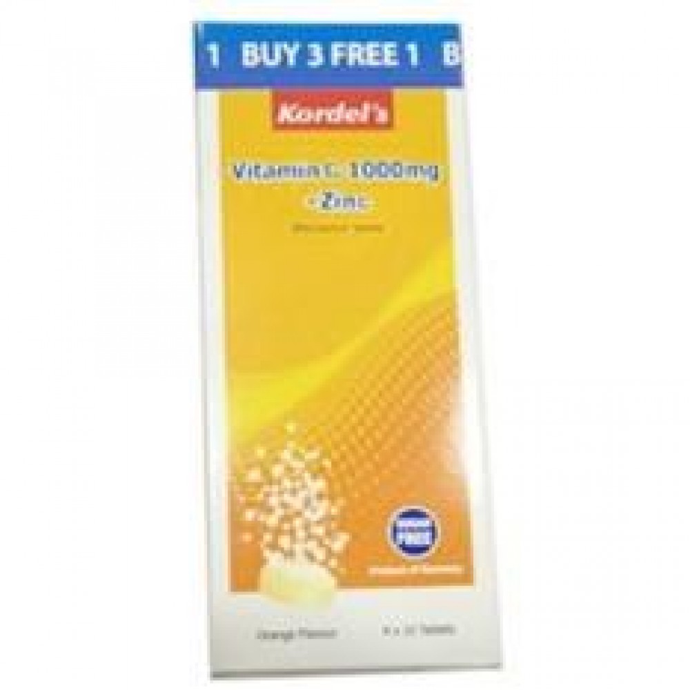 Kordels Vit C 1000mg + Zinc4 x 10S Kordels Vit C 1000mg + Zinc4 x 10S