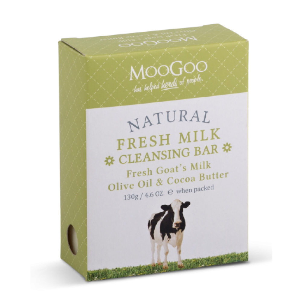 Moo Goo Fresh Milk Cleansing Bar Fresh Goats Milk ,Olive Oil and Cocoa Butter 130g Moo Goo Fresh Milk Cleansing Bar Fresh Goats Milk ,Olive Oil and Cocoa Butter 130g