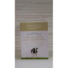 image of MooGoo Fresh Milk Cleansing Bar (Finely Ground Oatmeal,Buttermilk and Cocoa Butter) 130g
