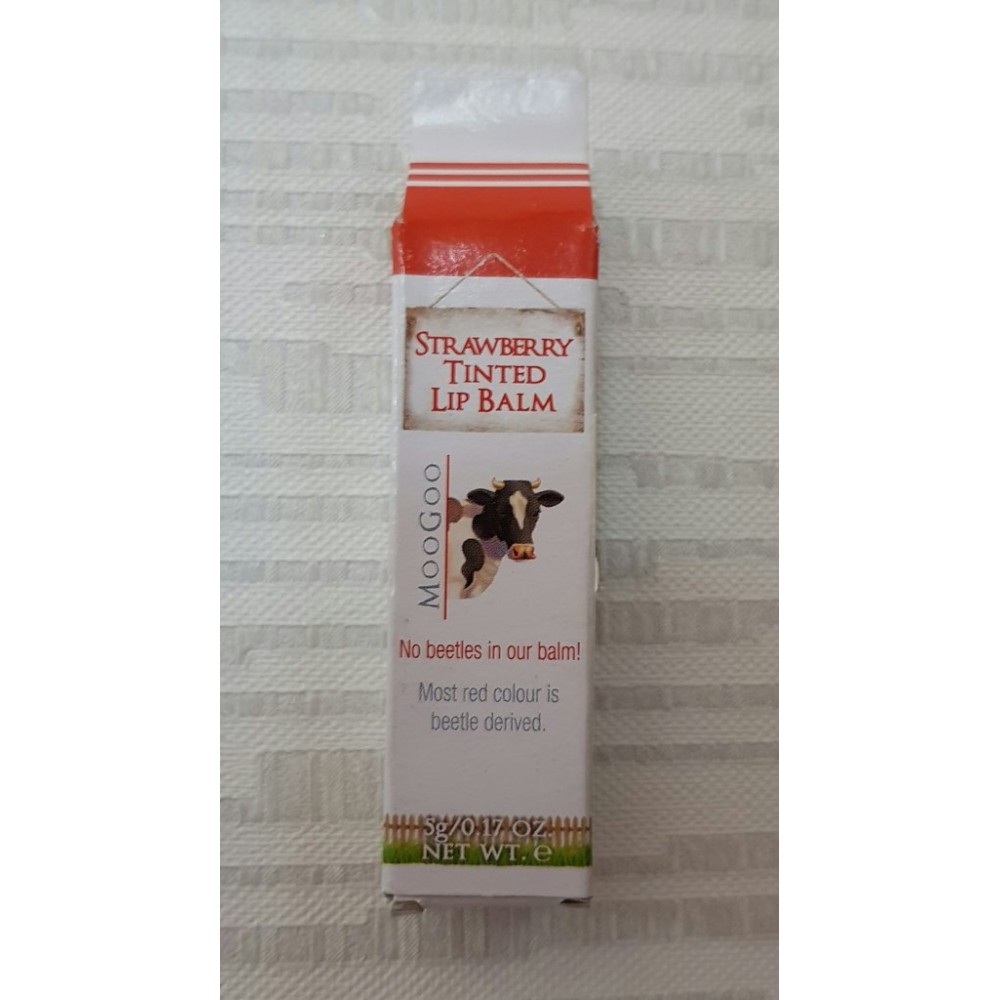Moogoo Strawberry Tinted Edible Lip Balm Moogoo Strawberry Tinted Edible Lip Balm