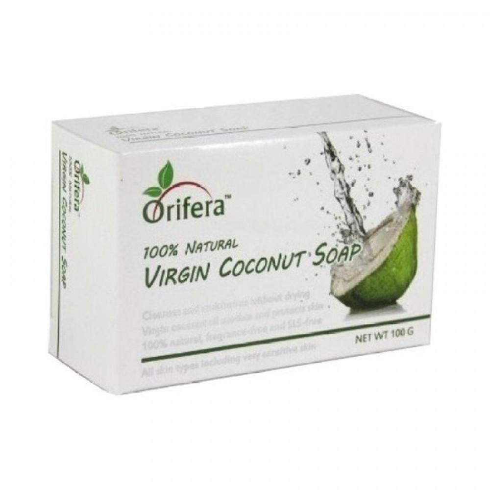 Orifera Virgin Coconut Oil Natural Fragrance Free Soap 100g Orifera Virgin Coconut Oil Natural Fragrance Free Soap 100g