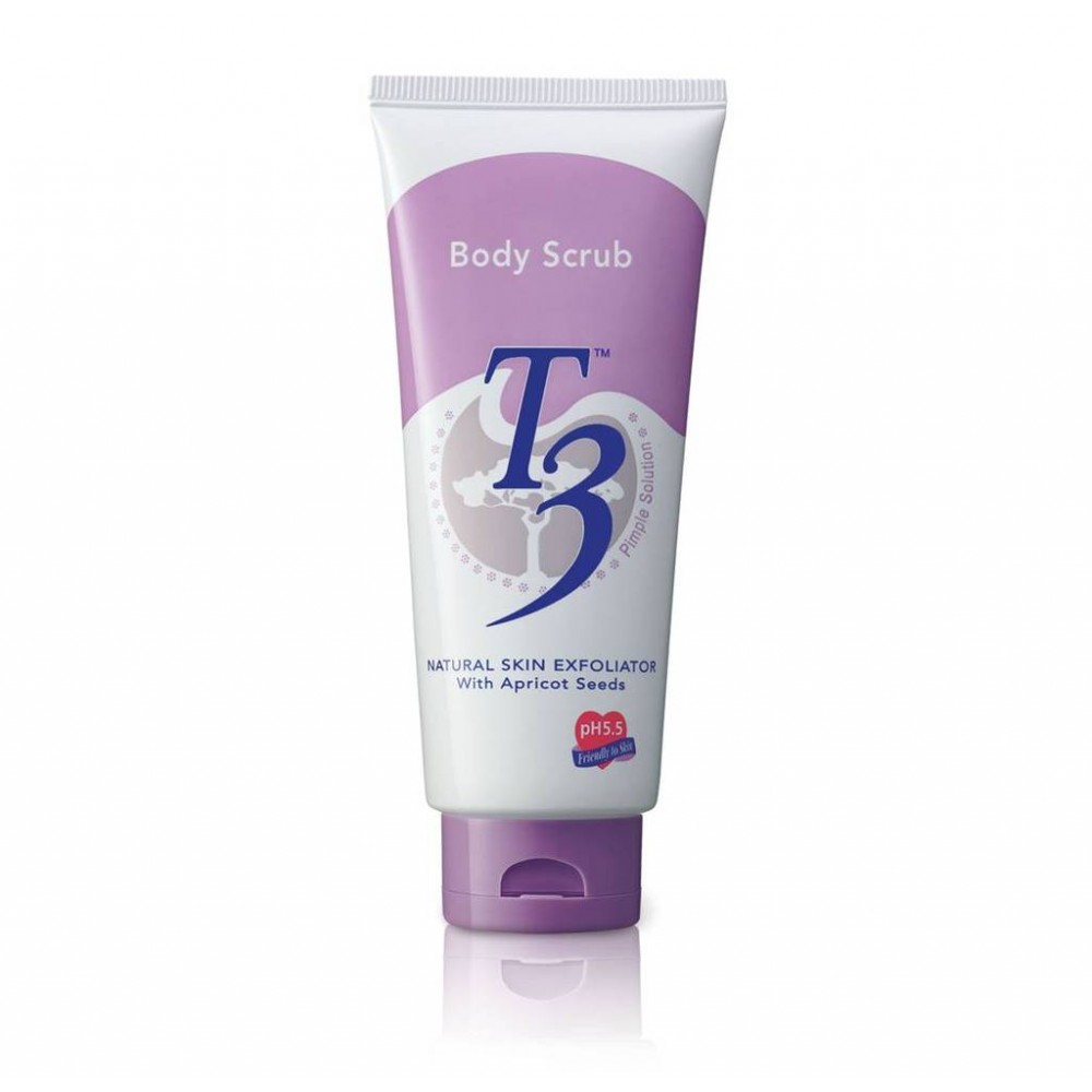 T3 Body Scrub Natural Skin Exfoliator with Apricot Seeds 200g T3 Body Scrub Natural Skin Exfoliator with Apricot Seeds 200g