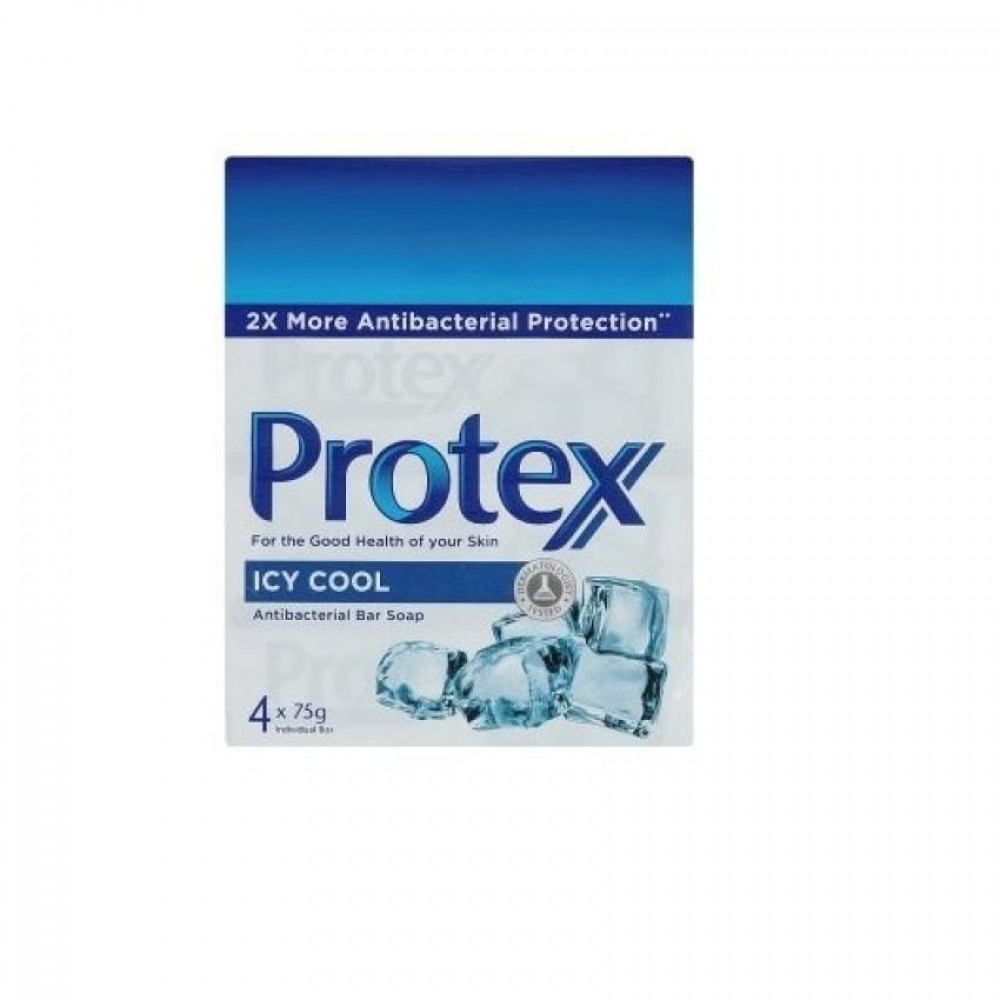 Protex Icy Cool Antibacterial Bar Soap 4 x 75g Protex Icy Cool Antibacterial Bar Soap 4 x 75g