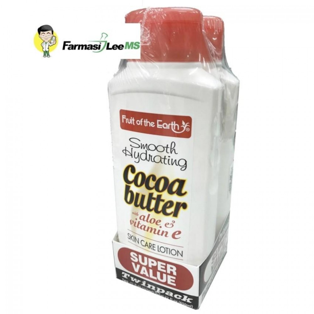 Fruit of the Earth Cocoa Butter Lotion 2x325ml Fruit of the Earth Cocoa Butter Lotion 2x325ml