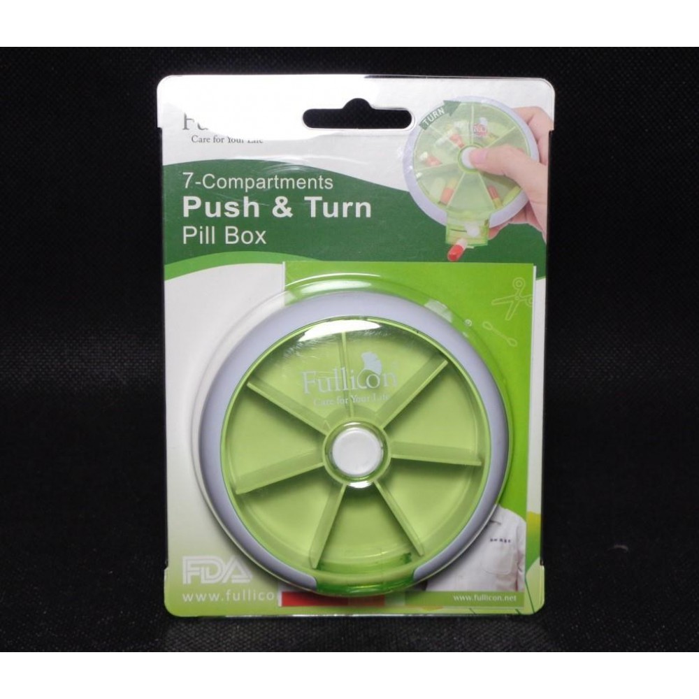 Fullicon Puch and Turn Pill Box (7 compartments) Fullicon Puch and Turn Pill Box (7 compartments)