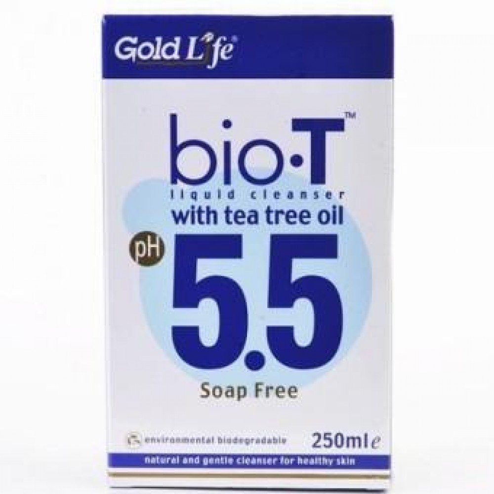 GoldLife Bio T Liquid Cleanser pH 5.5 (soap free) 250ML GoldLife Bio T Liquid Cleanser pH 5.5 (soap free) 250ML