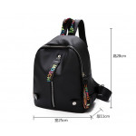Fashion colour caption backpack travel college backpack waterproof nylon