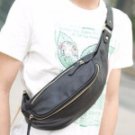 Man Chest Bag PU Leather Cross Body Bag