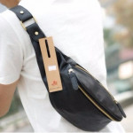 Man Chest Bag PU Leather Cross Body Bag